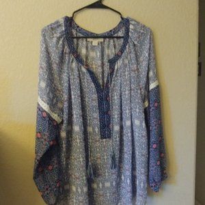 Pretty Print Boho Blouse